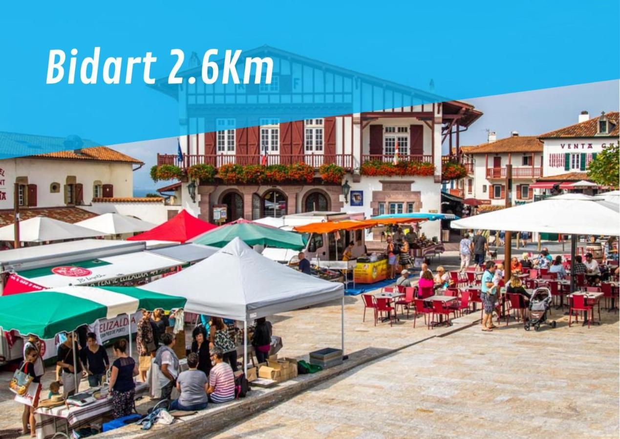 Bidarteko Paradisua Proche Plage, Golf, Parking Esterno foto